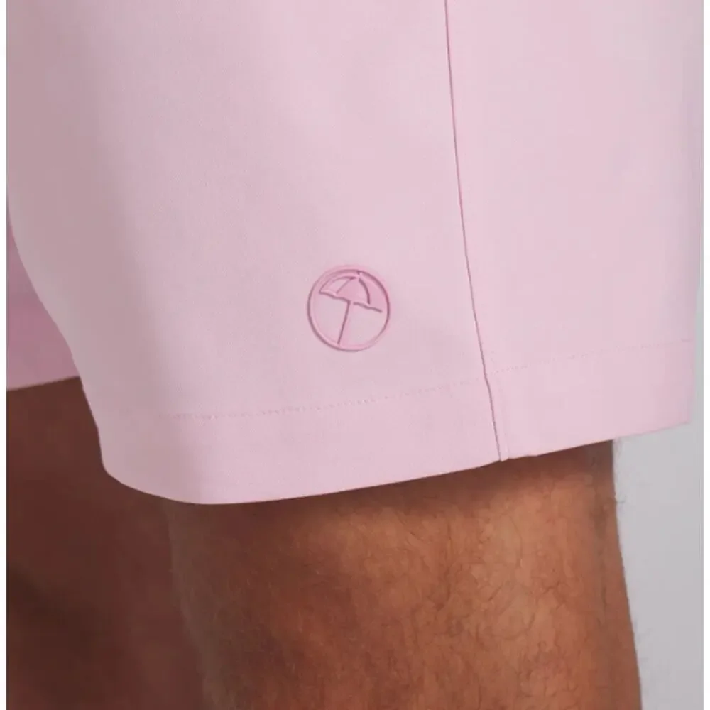 PUMA X AP Men's  Pale Pink Pleated 7" Golf Shorts Size 36 - Picture 3 of 9